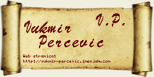 Vukmir Perčević vizit kartica